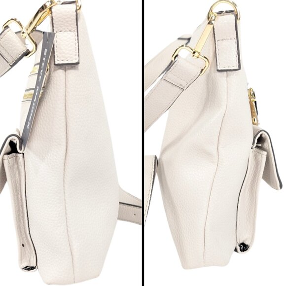 Steve Madden NWT 'Blana' Bone Off-White Crossbody Purse Faux Leather - Picture 4 of 10